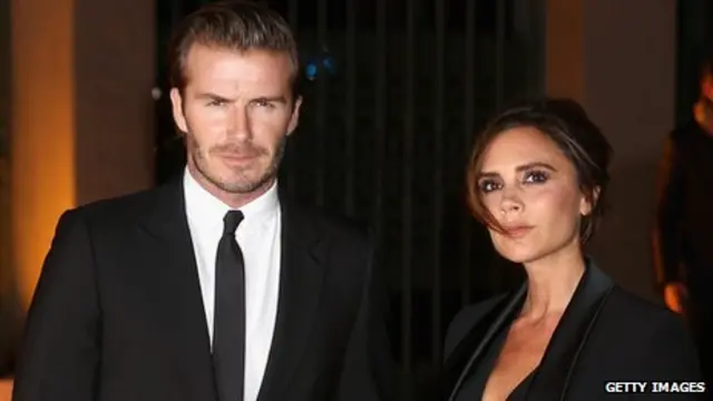 贝克汉姆和维多利亚捐献名牌服装,为菲律宾风灾受害者筹善款。