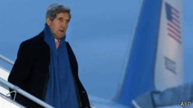 John Kerry desembarca em Genebra neste sábado