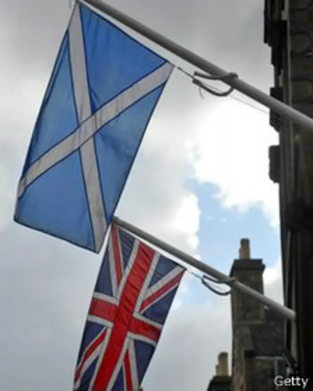 Флаги Соединенного Королевства и Шотландии