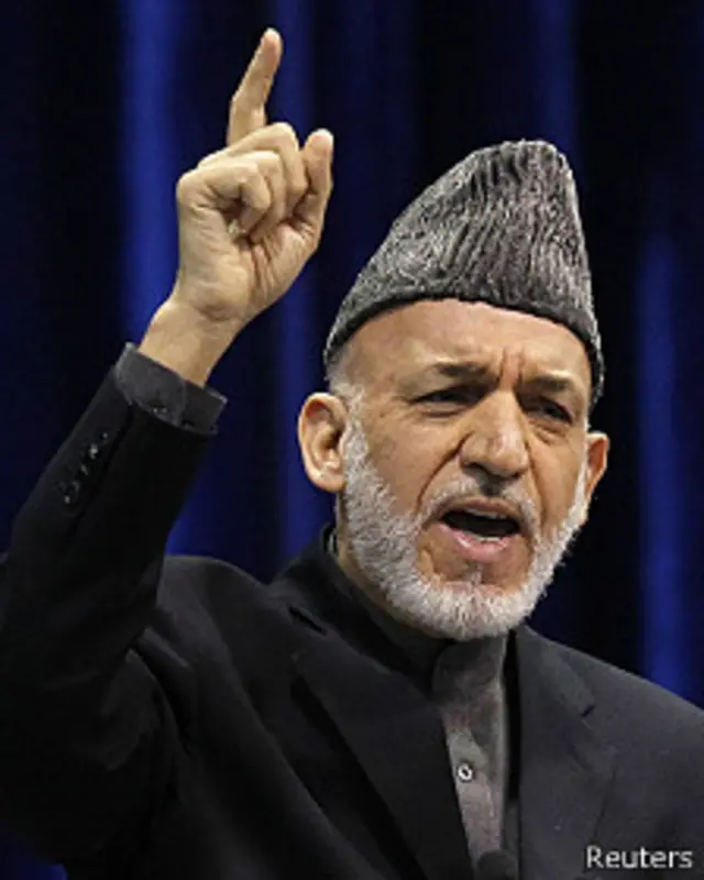 آقای کرزی گفت از دخالت آمریکایی‌ها در انتخابات پیشرو نگران است