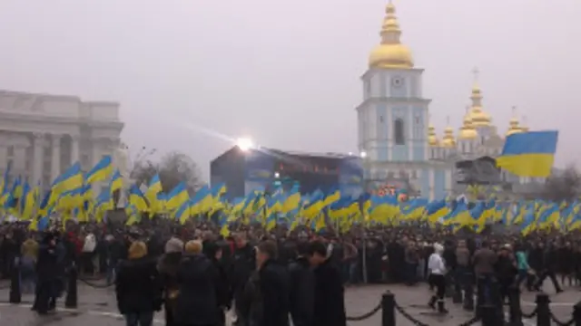 Митинг на Михайловской площади