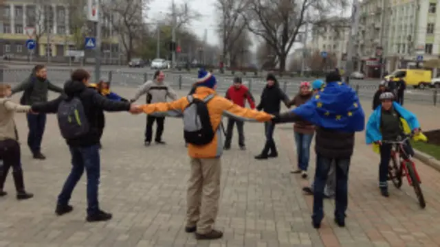 Акции протеста прошли по всей Украине, от Тернополя до Донецка