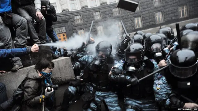 Евромайдан столкновения