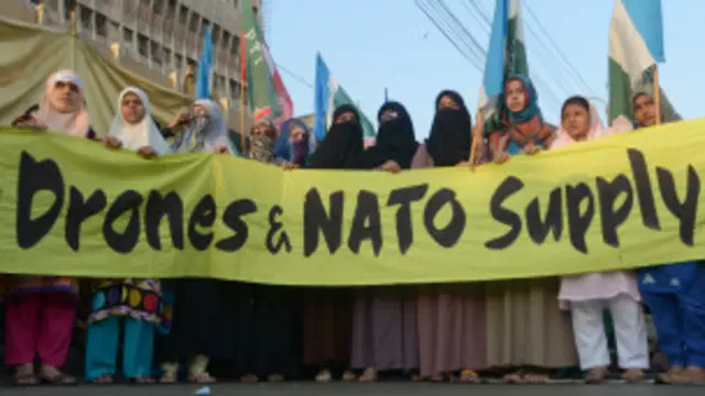 پاکستان میں ڈرون حملوں کے خلاف احتجاج ہوتا رہا ہے