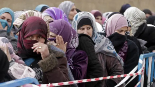 Syrian women, AP