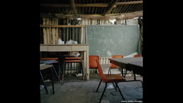 मैक्सिको के मिकोएकन का एक स्कूल