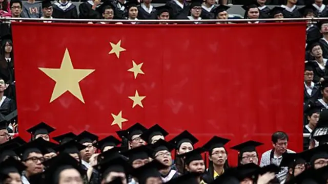 Graduandos en China