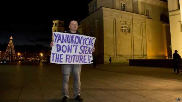 Одиночный пикет в Вильнюсе