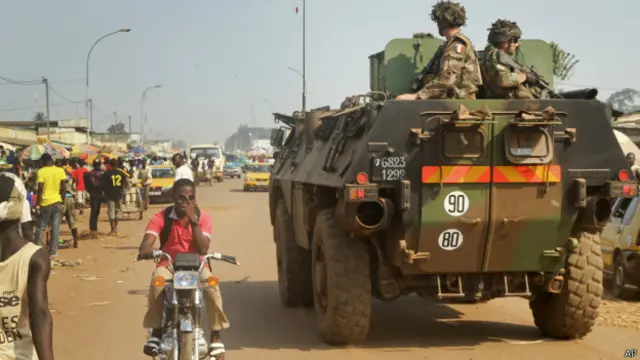 राजधानी बेनगुई का दृश्य