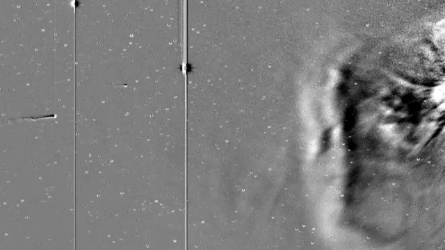 El cometa Ison en su paso junto al sol