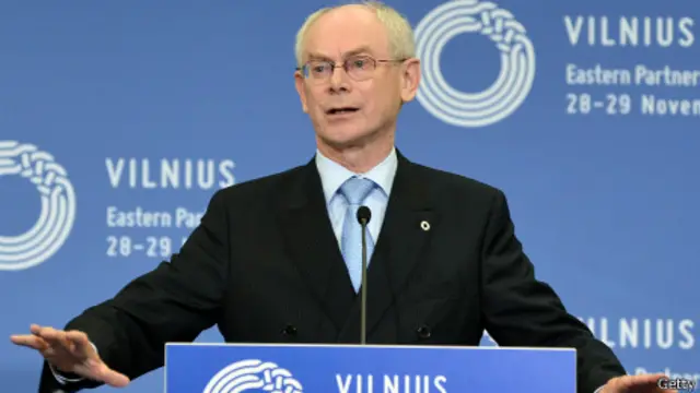 Херман Ван Ромпей на саммите в Вильнюсе