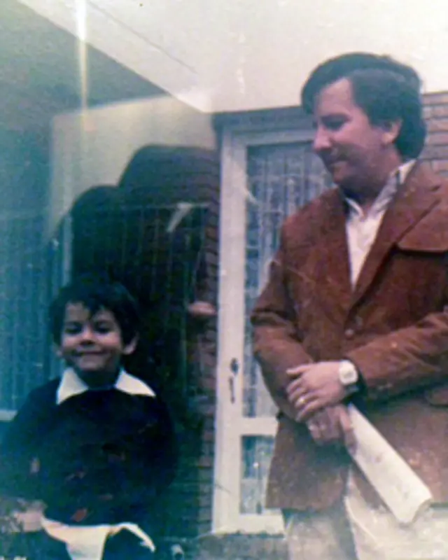 Rodrigo Lara Bonilla y Rodrigo Lara Restrepo. Foto: Cortesía Rodrigo Lara Restrepo.