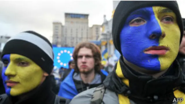 Протестующие в Киеве