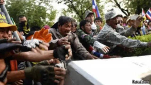 روز شنبه اعتراضات در تایلند به روز هفتم کشیده شد