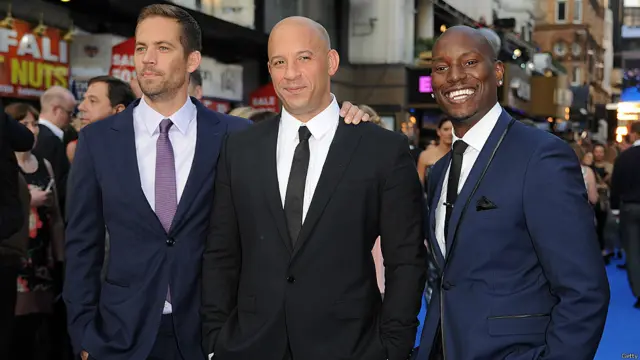 Paul Walker, Vin Diesel y Tyrese Gibson 