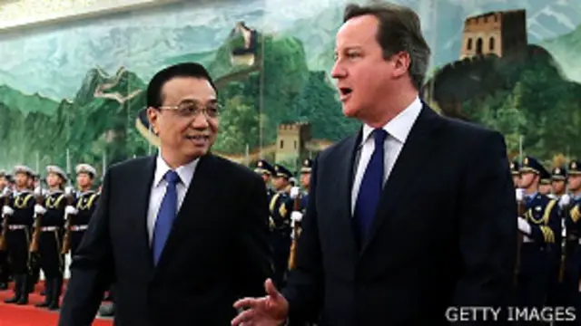 李克强和卡梅伦