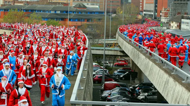 सैंटा डैश, लीवरपूल, इंग्लैंड