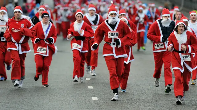 सैंटा डैश, लीवरपूल, इंग्लैंड