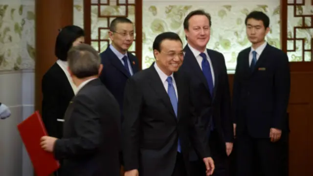 David Cameron dan Li Keqiang