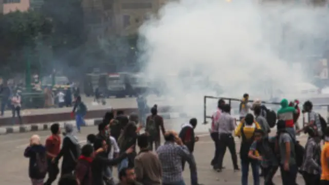 قاہرہ کی یونیورسٹی میں بھی مظاہرے ہوئے ہیں