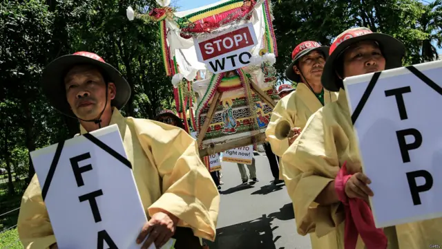 Pengunjuk rasa Korea Selatan