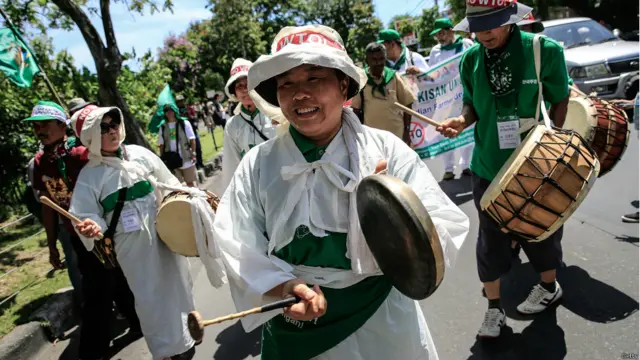 Pengunjuk rasa Korea Selatan
