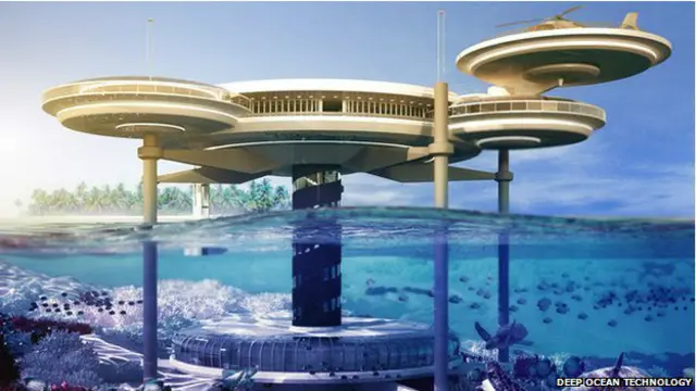 projeto de hotel subaquático da Deep Ocean Technology 