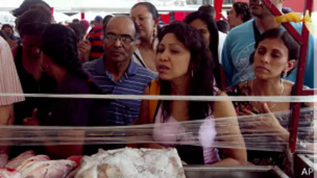 Mercado al aire libre en Venezuela