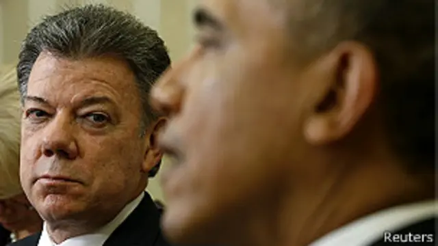 Obama y Santos