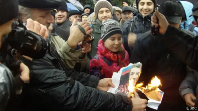 Митинг против насилия в Донецке