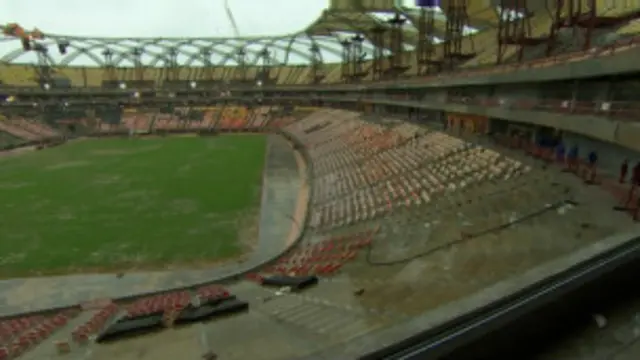 گذشتہ ماہ سائو پالو کے سٹیڈیم میں ایک حادثے میں دو افراد ہلاک ہو گئے تھے