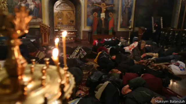 Киев протесты, Михайловский собор