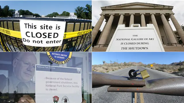 Monumentos, parques y servicios cerrados por la paralización