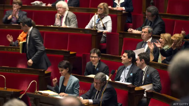 फ़्रांस की नेशनल असेम्बली का दृश्य