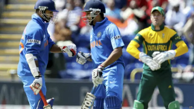 भारत-दक्षिण अफ्रीका के बीच हुए टी-20 मैच का दृश्य.
