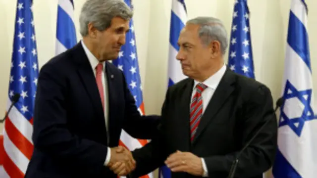 من المزمع ان يجري كيري محادثات الخميس في القدس مع رئيس الوزراء الاسرائيلي بنيامين نتنياهو