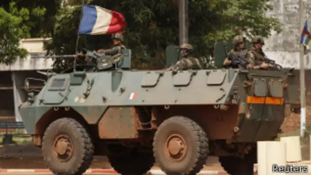 Tropas francesas en Bangui
