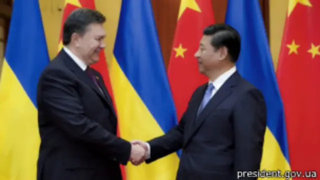 Yanukóvich y Xi Jinping