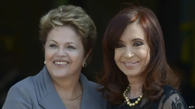 Dilma e Cristina (AFP)