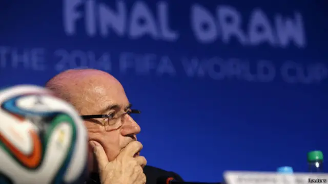 Presidente da Fifa, Joseph Blatter, na Costa do Sauípe / Crédito da foto: Reuters
