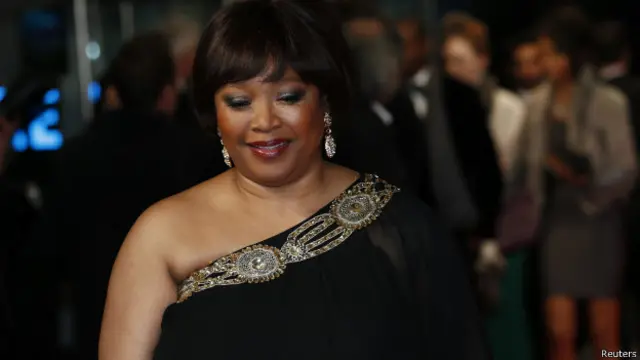Zindzi Mandela, em estreia de filme. Foto: Reuters