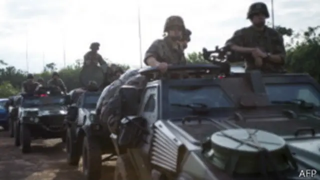 Soldados franceses en África