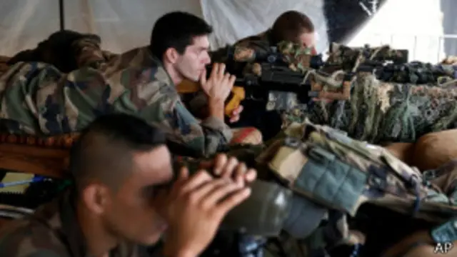 在中非共和国的法国士兵