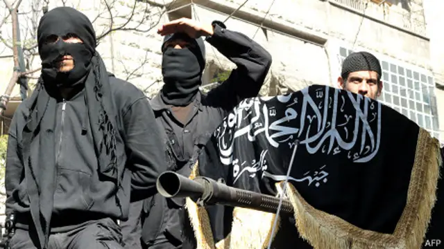 Militantes islâmicos na Síria. AFP