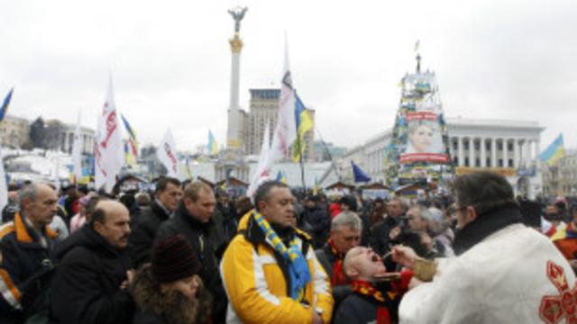 Молебен на Майдане Незалежности 