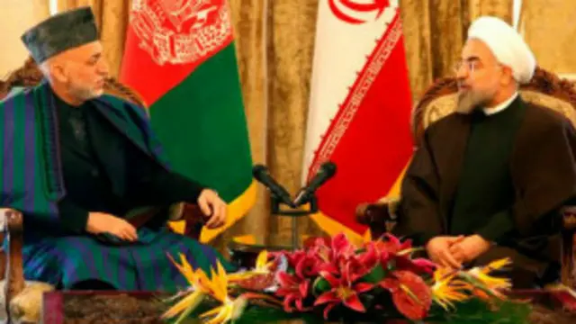 امریکی وزیر دفاع چک ہیگل کے دورہ افغانستان کے موقع پر صدر حامد کرزئی ایران کے دورے پر چلے گئے تھے