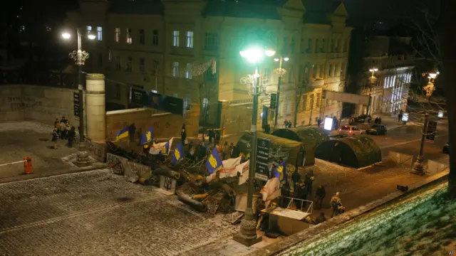 Barricadas en Kiev