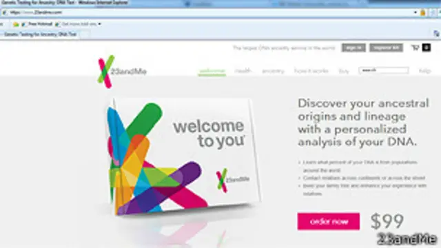 Sitio de 23andMe