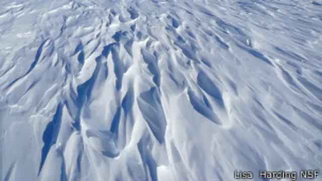 Sastrugi en Antártica