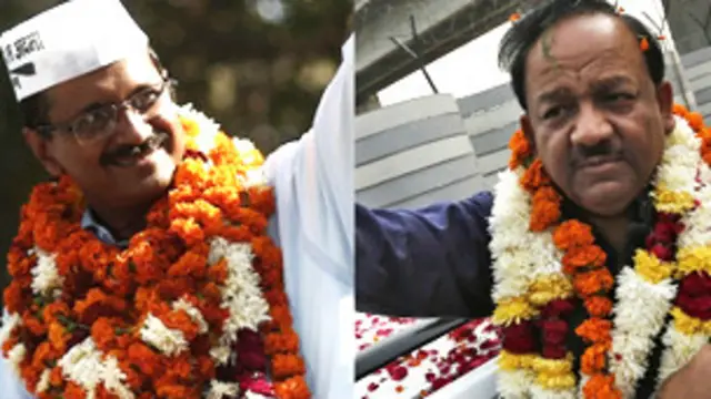 हर्षवर्धन और केजरीवाल